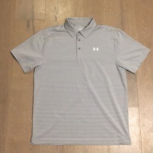 Under Armor loose golf shirt heat gear. Size large